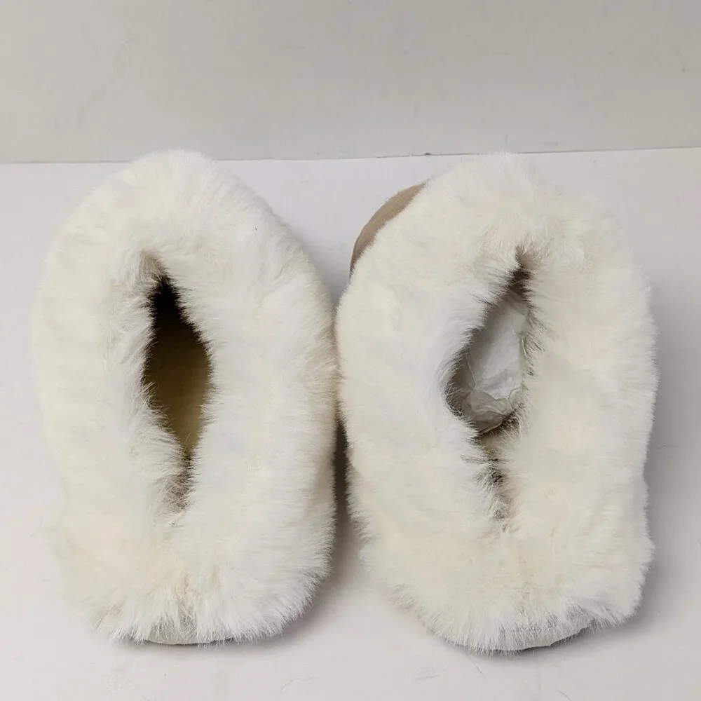 Crown Vintage Sammy Scuff Slippers, Beige, Big Kids 4